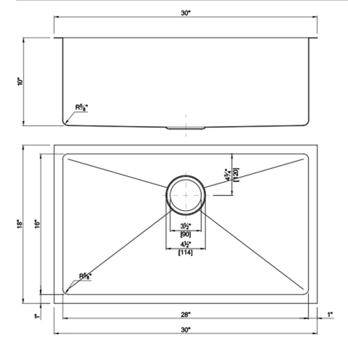 Single Bowl 16GA-MR-3018