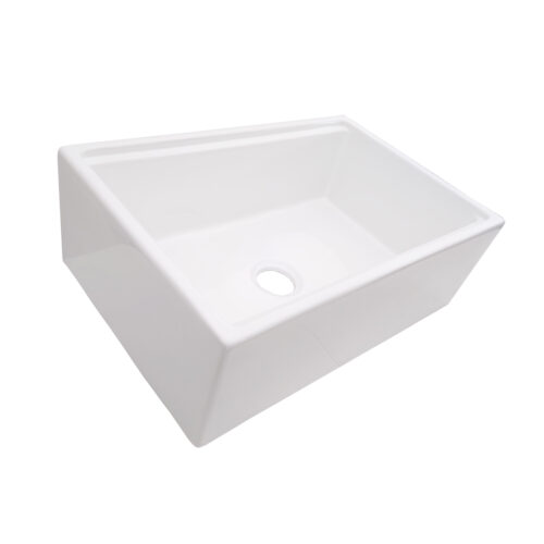 30" Signature Collection Single Bowl Apron Front Fire Clay Sinks w/Accessory Ledges - Image 6