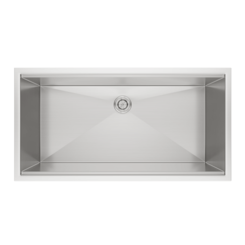 Wurkstation Professional 36" 18GA Single Bowl Stainless Steel Sink - Image 5